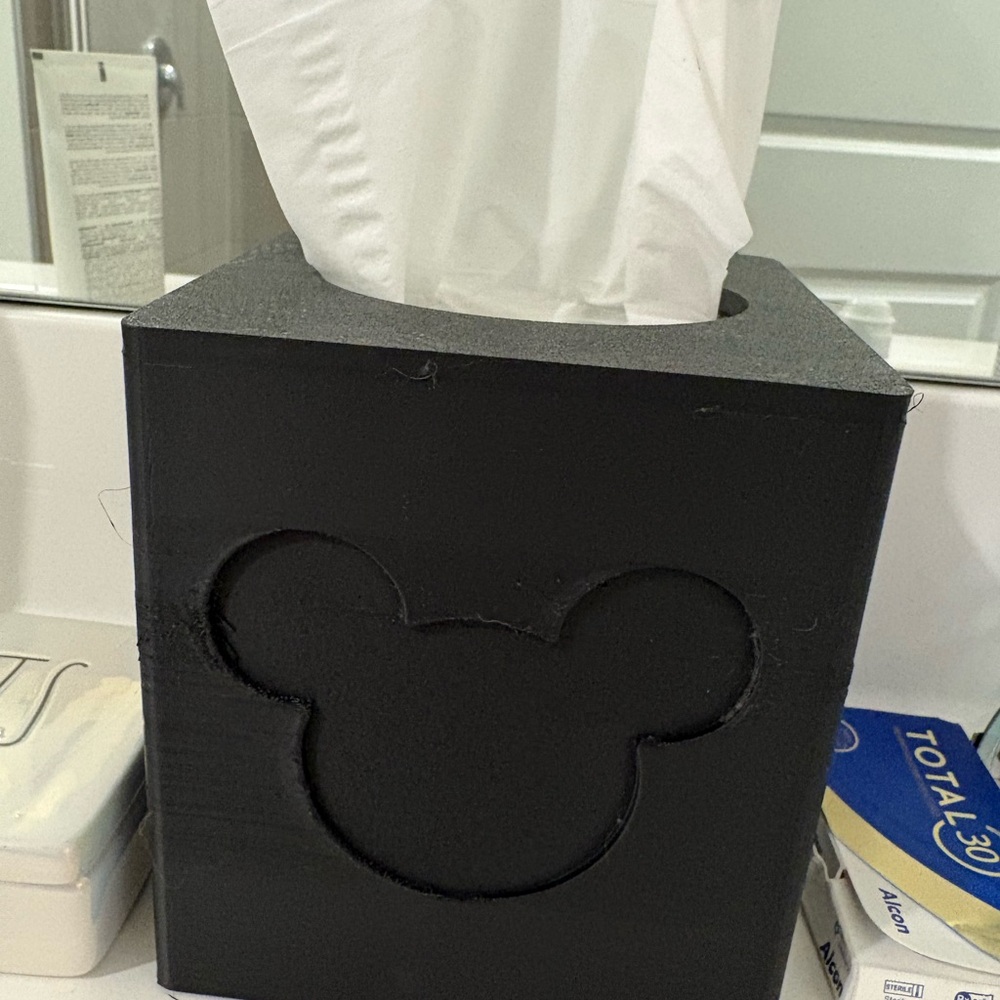 Black Tissue Box Cover